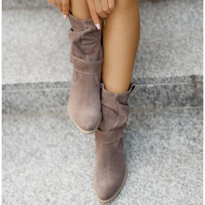 Maryam - Leather-Style Boots